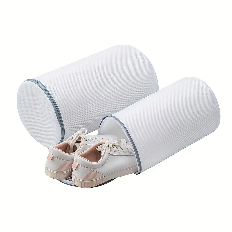 Mesh Shoe Washing Bag with Zip – Protective Laundry Bag for Sneakers & Delicates