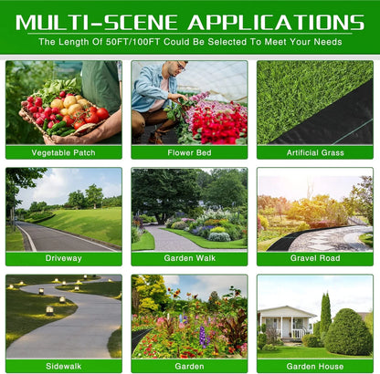 Heavy Duty Weed Mat – Garden Weed Control Landscape Cloth