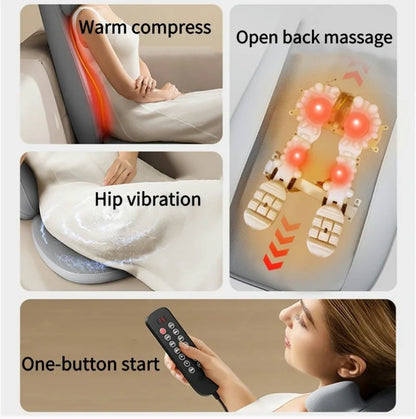 Full Body Shiatsu Massage Chair Pad with Heat – Neck, Back & Shoulder Massager