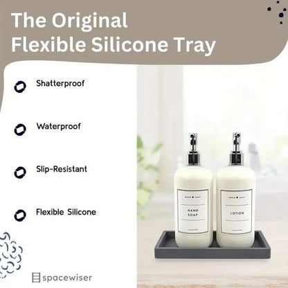Silicone Vanity Tray – Bathroom & Jewellery Storage Organiser