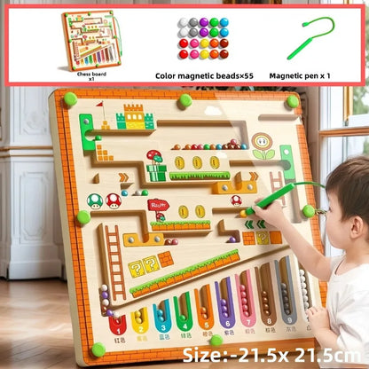 Magnetic Colour & Number Maze – Montessori-Style Counting & Matching Toy