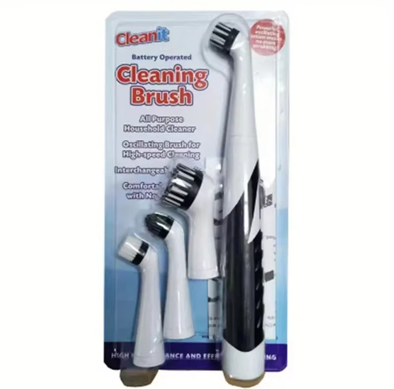 Electric Cleaning Brush Set – 4-in-1 Multi-Surface Power Scrubber