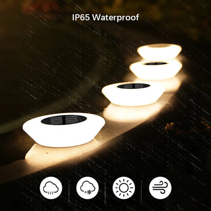 Solar LED Ground Lights – Waterproof Outdoor Pathway & Garden Lights (1 or 4 Pack)