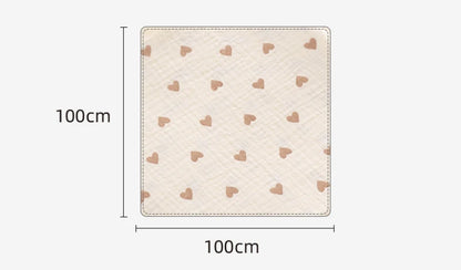 Cotton Muslin Baby Swaddle Blanket – 100 x 100cm Newborn Receiving Blanket