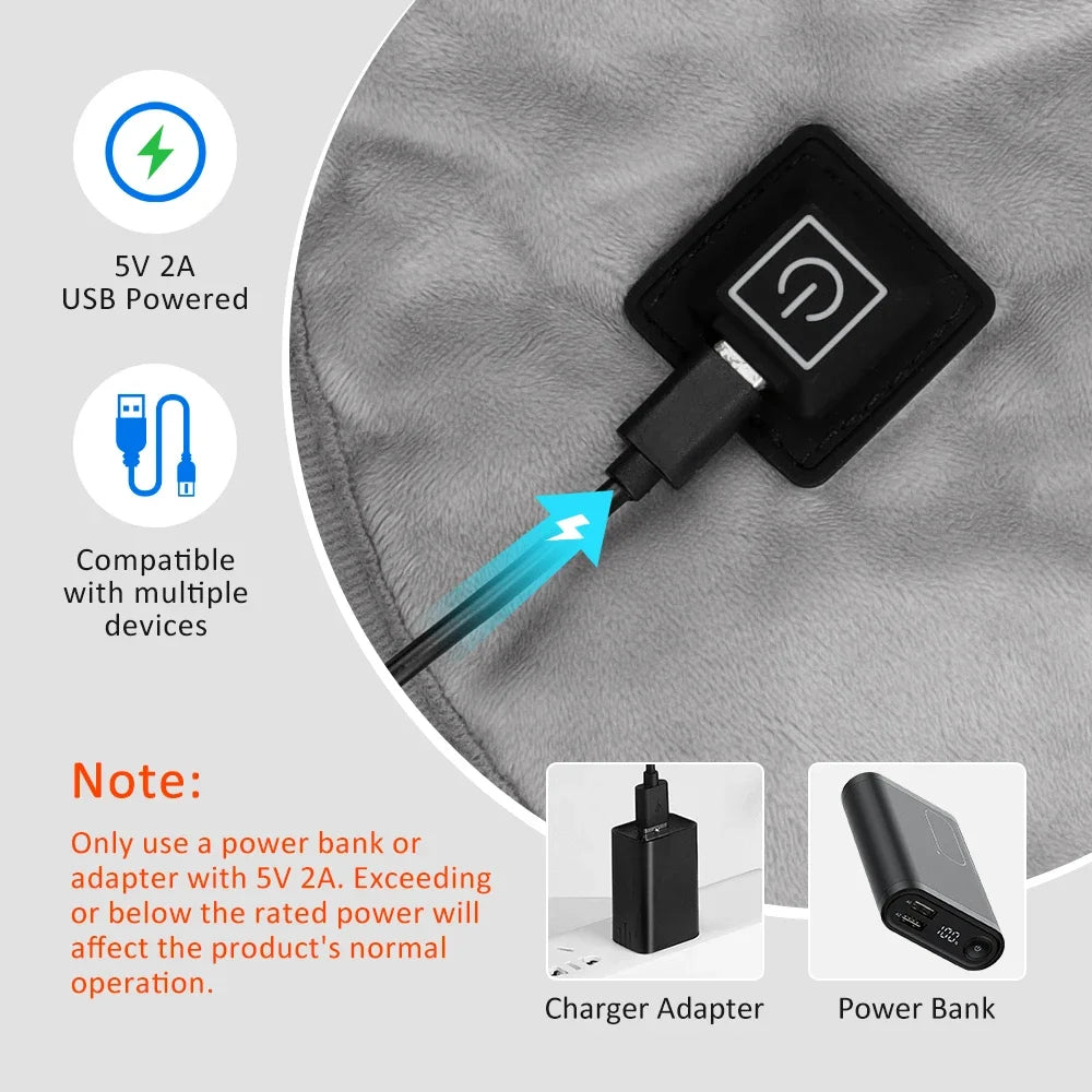 Electric Heated Shoulder & Neck Wrap – Adjustable Heat Therapy Pad (3 Levels)