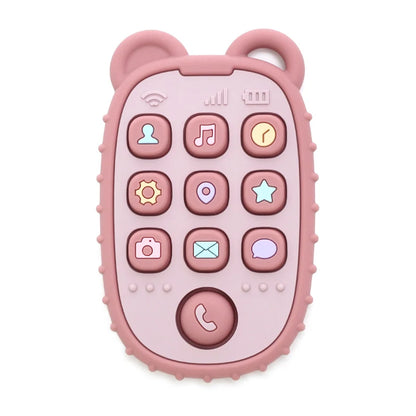 Silicone Baby Phone Teether – Mobile Phone Sensory Teething Toy