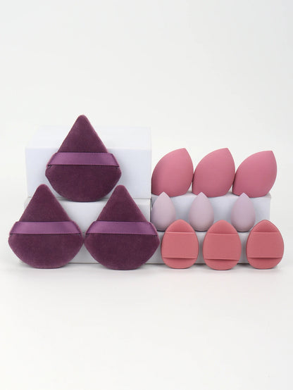 12-Piece Makeup Sponge & Powder Puff Set – Beauty Blenders, Cushion Puffs & Mini Makeup Sponges