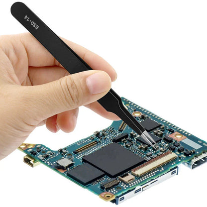 Anti-Static ESD Stainless Steel Curved Tweezers (6 different types available)