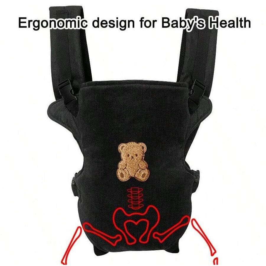 4-in-1 Ergonomic Baby Carrier – Adjustable Front & Back Infant Carrier (Up to 10kg)