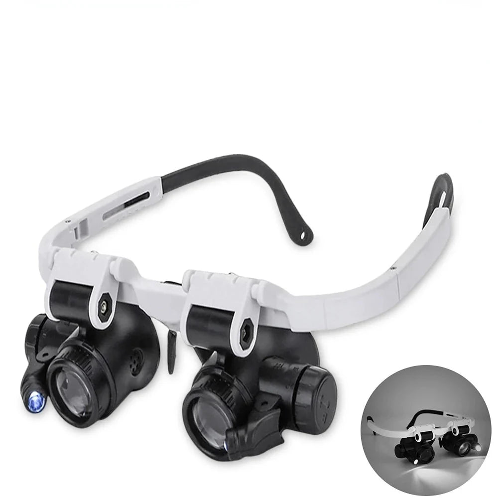 LED Magnifying Glasses – 8X/15X/23X Telescopic Watch & Jewlery Repair Loupe