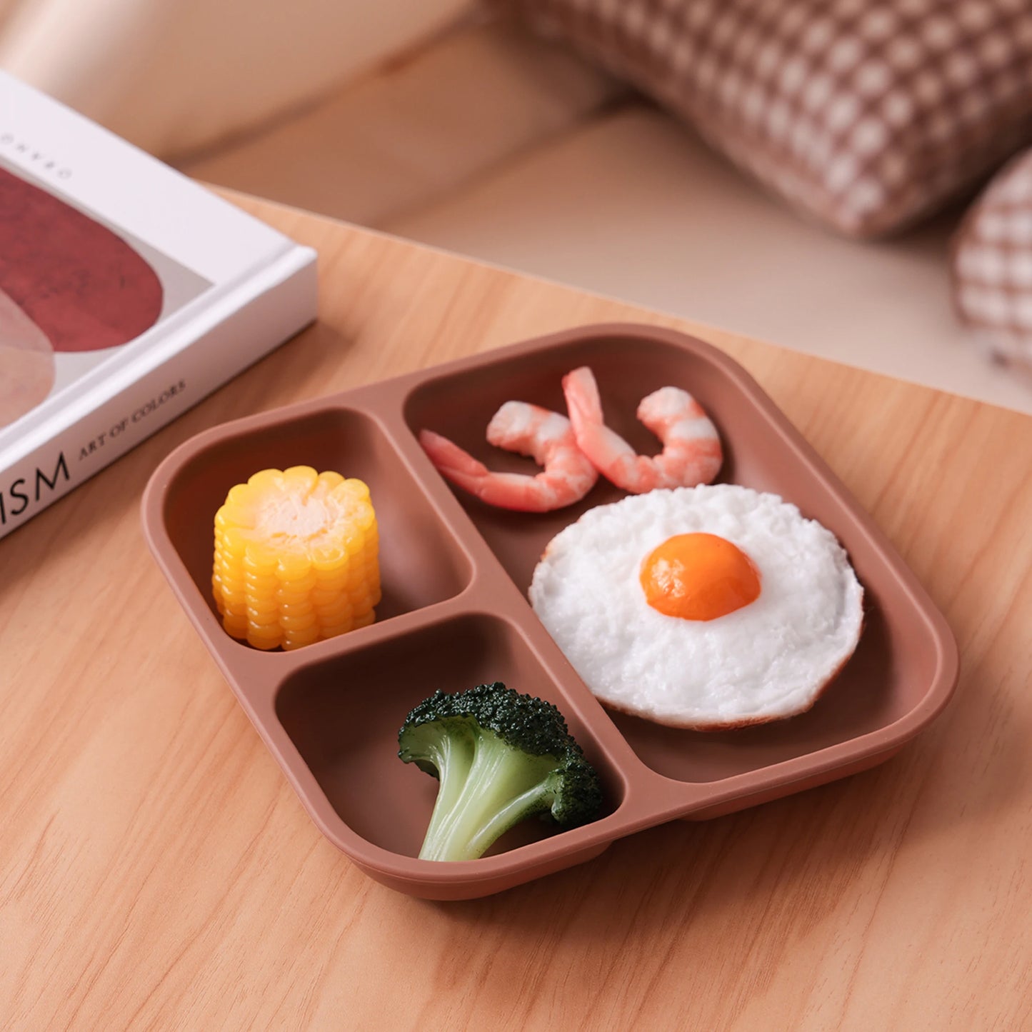 Silicone Suction Divided Baby Plate – BPA-Free Toddler Meal Tray