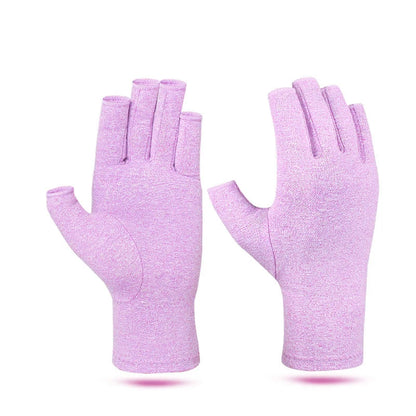 Fingerless Compression Gloves – Breathable Hand Support Gloves (1 Pair)