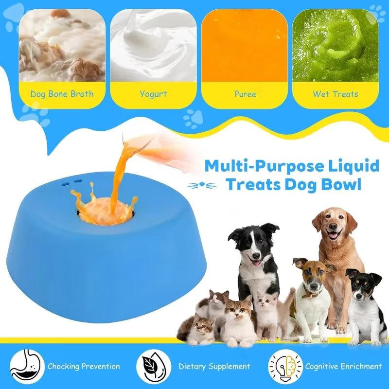 Slow Feed Lick Bowl for Dogs – Anti-Choking Feeding Bowl