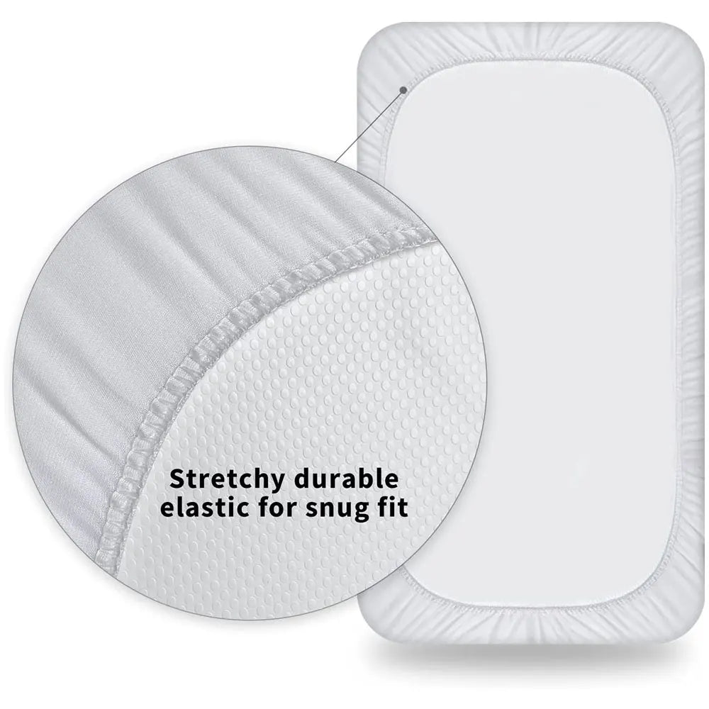 Waterproof Crib Mattress Protector – Soft, Washable Baby Bed Cover