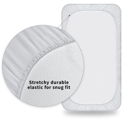 Waterproof Crib Mattress Protector – Soft, Washable Baby Bed Cover