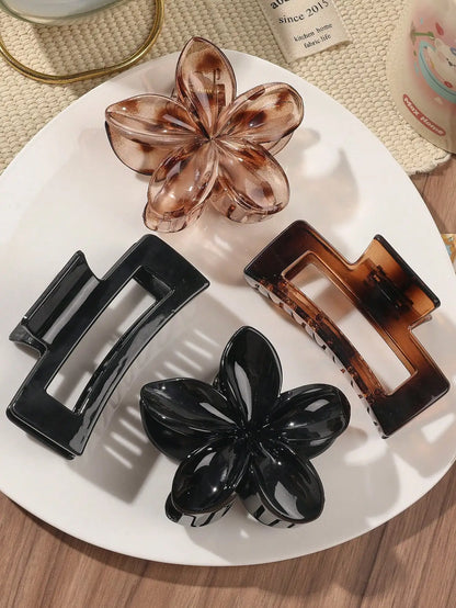 4-Piece Bow Hair Claw Clip Set