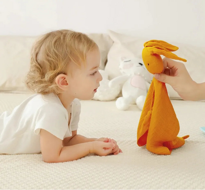 Cotton Muslin Baby Comforter – Soft Newborn Security Blanket & Cuddle Toy