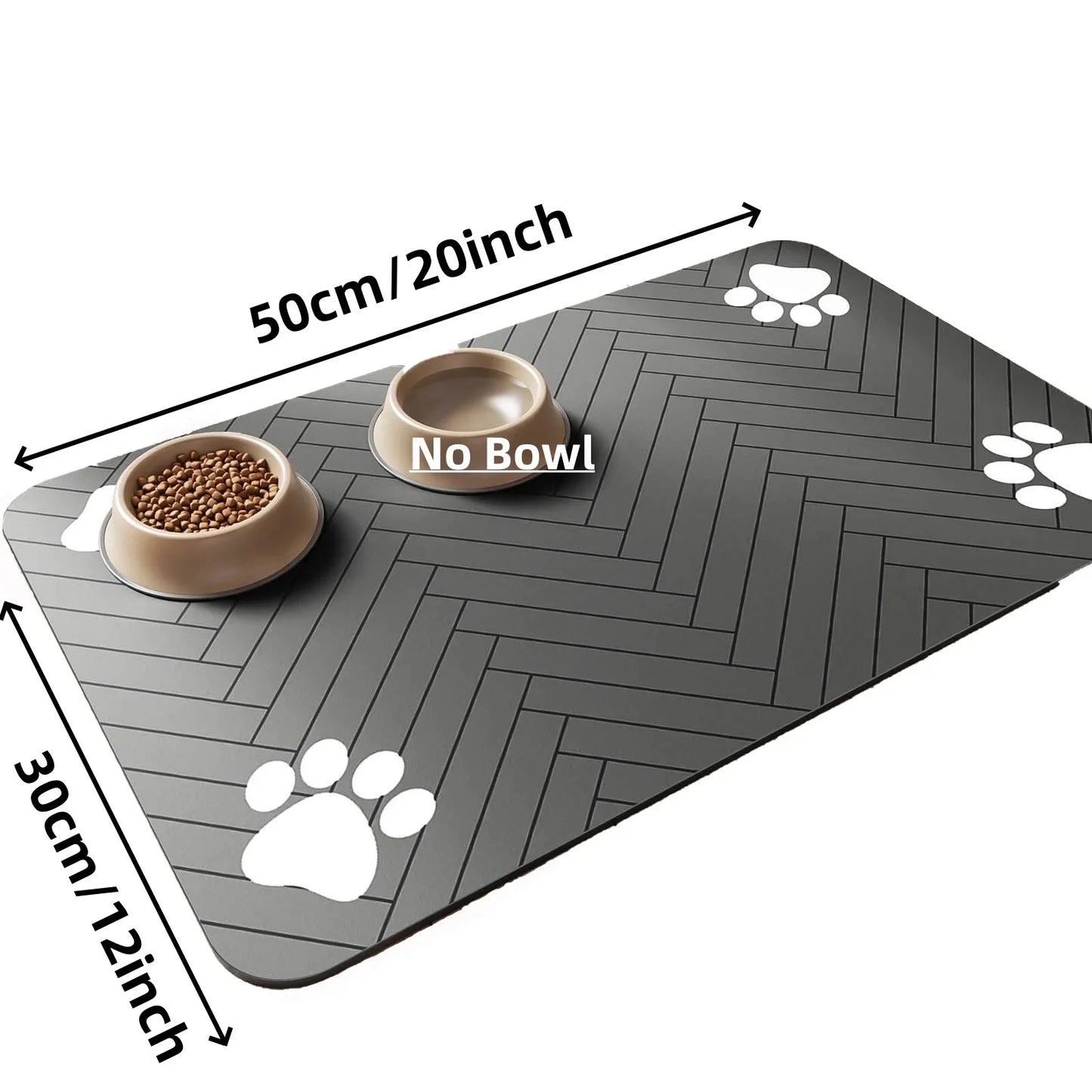 Absorbent Pet Feeding Mat – Waterproof Non-Slip Dog & Cat Placemat