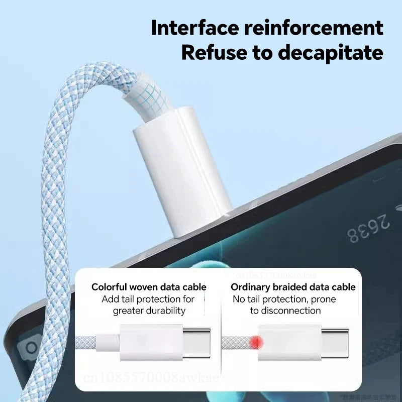 3-in-1 Fast Charging Cable – USB-A to USB-C, Lightning & Micro USB (Up to 100W)