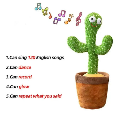 Dancing Cactus Toy – Talking, Singing & Interactive Plush Toy