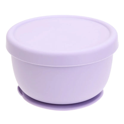 Silicone Baby Suction Bowl with Lid – Portable Feeding & Food Storage Bowl