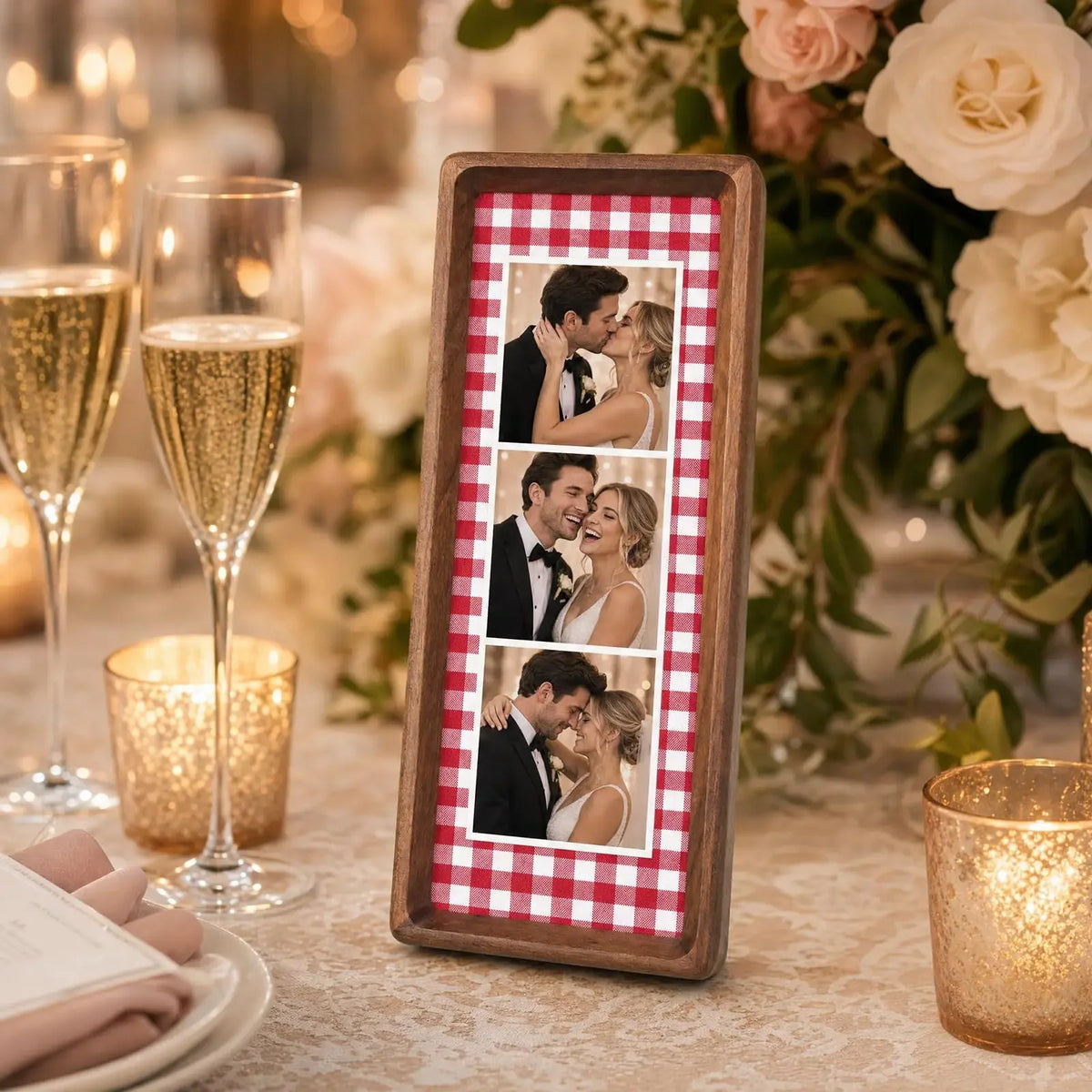 Wooden Photo Booth Strip Picture Frame