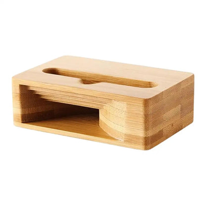 Wooden Phone Stand with Passive Speaker Amplifier