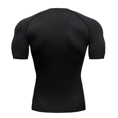 Men's Short Sleeve Compression T-Shirt – Quick-Dry Athletic Gym & Running Top