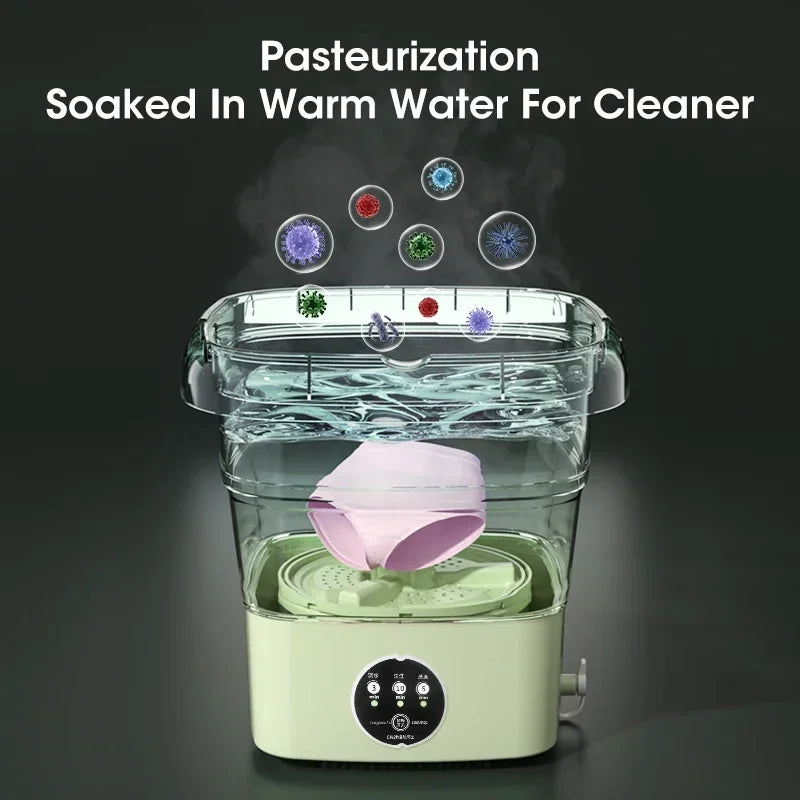 4.5L Portable Folding Washing Machine for Travel & Small Spaces