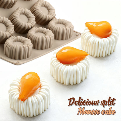 15-Cavity Silicone Mousse Mould – Mini Layered Dessert & Cake Mould