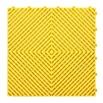 Vented Plastic Garage Floor Tile