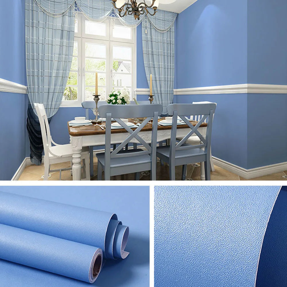 Waterproof Self-Adhesive Wallpaper (14 colours available)