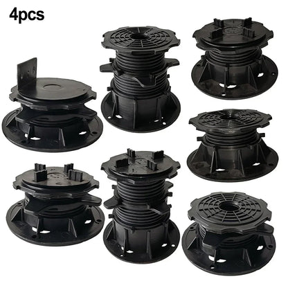 Adjustable Decking Support Pedestals (4pcs) – Leveling Base for Outdoor Flooring