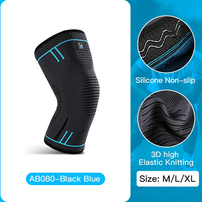 Compression Knee Support Sleeve – Breathable Knee Brace with Spring Stabilisers