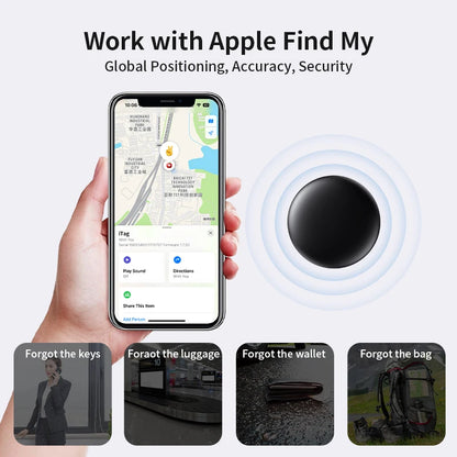 Smart Bluetooth Tracker for Apple Find My – Item Finder Tag for Keys, Bags & Luggage