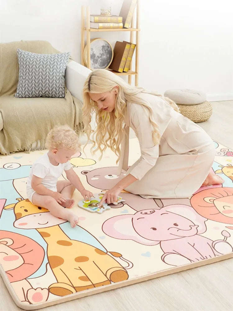 Foldable Baby Play Mat – Non-Toxic Double-Sided Crawling & Activity Mat
