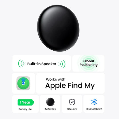 Smart Bluetooth Tracker for Apple Find My – Item Finder Tag for Keys, Bags & Luggage