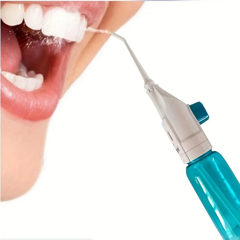 Portable Manual Water Flosser – High Pressure Oral Irrigator for Teeth & Gum Care