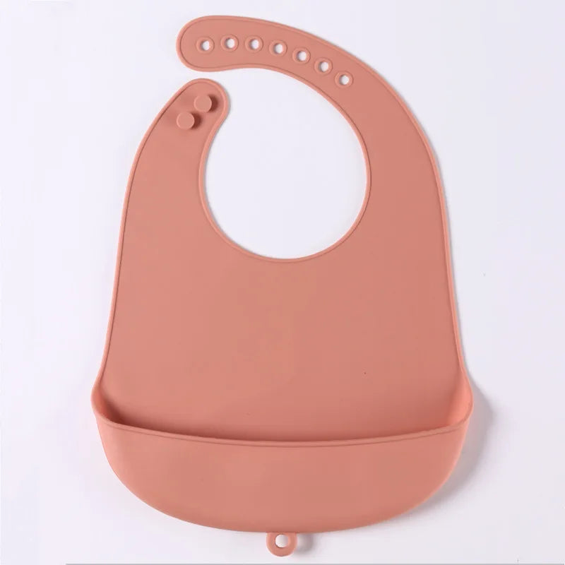 Silicone Baby Bib – Waterproof Food Catching Feeding Bib