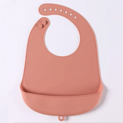 Silicone Baby Bib – Waterproof Food Catching Feeding Bib