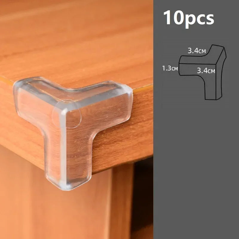 Baby Safety Corner Protectors – Soft Silicone Furniture Edge Guards (4 or 10 Pack)