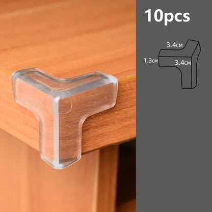 Baby Safety Corner Protectors – Soft Silicone Furniture Edge Guards (4 or 10 Pack)