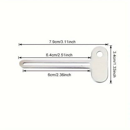 Stainless Steel Toothpaste Tube Squeezer – Rotating Dispenser for Creams, Cosmetics & Paint