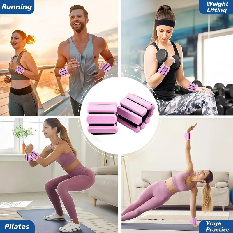 Adjustable Wrist & Ankle Weights – Wearable Resistance Bands for Fitness Training