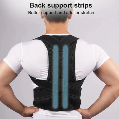 Adjustable Back Posture Corrector Brace – Upper & Lower Back Support for Everyday Posture