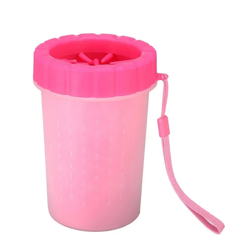 Pet Paw Cleaner Cup – Portable Dog & Cat Foot Washing Cup with Soft Cleaning Brush