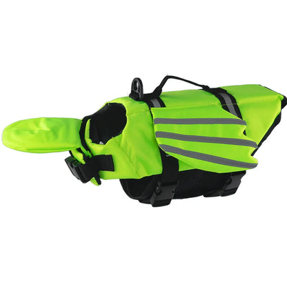 Adjustable Dog Life Jacket with Chin Float & Rescue Handle