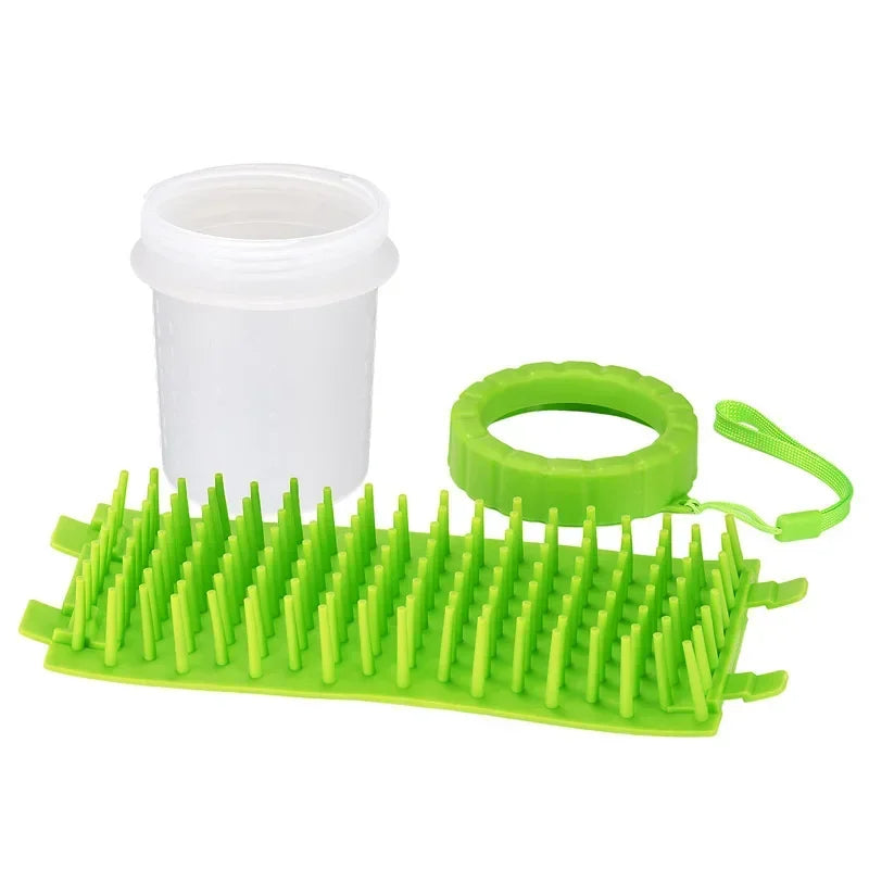 Pet Paw Cleaner Cup – Portable Dog & Cat Foot Washing Cup with Soft Cleaning Brush