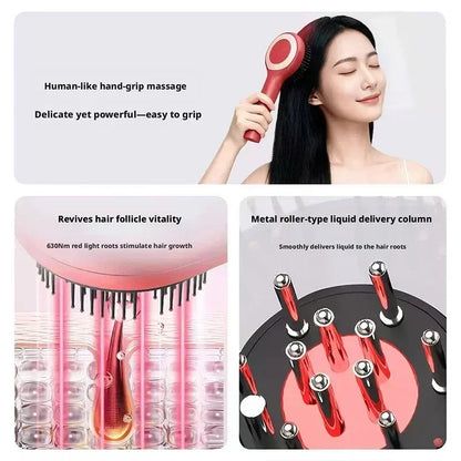 Electric Scalp Massager Comb – Red Light Hair Care Brush
