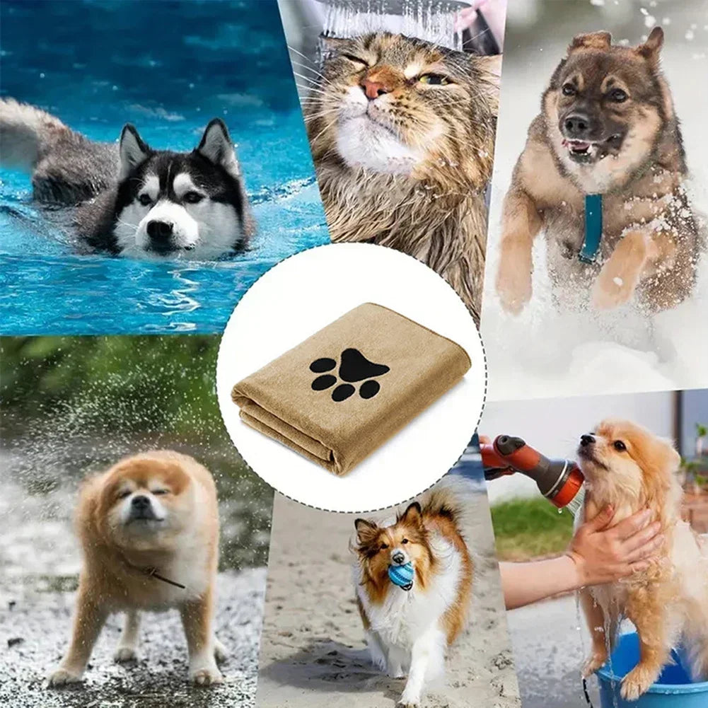Quick Dry Pet Towel – Soft Microfibre Dog & Cat Bath Towel